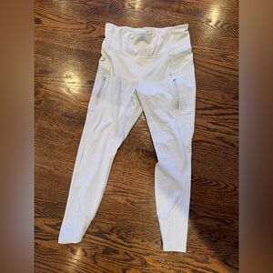 Athleta Rainer tights, M, light gray